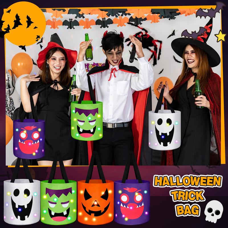 Light-Up Trick-or-Treat Tote Bags