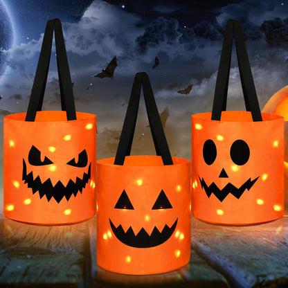 Light-Up Trick-or-Treat Tote Bags