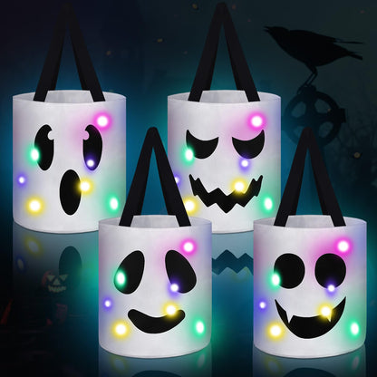 Light-Up Trick-or-Treat Tote Bags