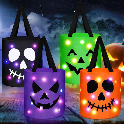 Light-Up Trick-or-Treat Tote Bags