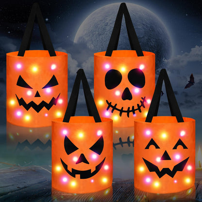 Light-Up Trick-or-Treat Tote Bags