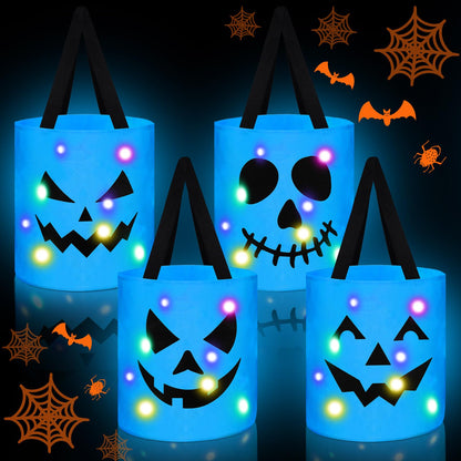 Light-Up Trick-or-Treat Tote Bags
