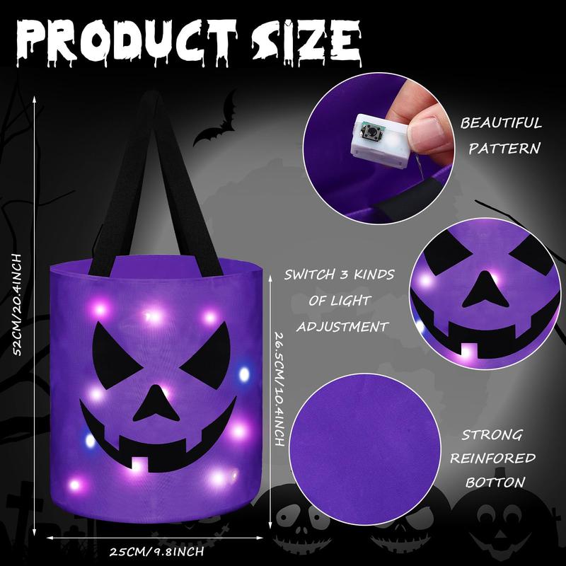 Light-Up Trick-or-Treat Tote Bags
