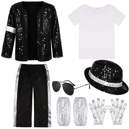 Kids Retro Pop Star Costume Set