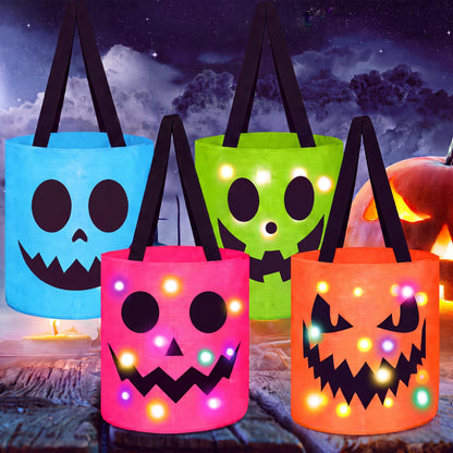 Light-Up Trick-or-Treat Tote Bags