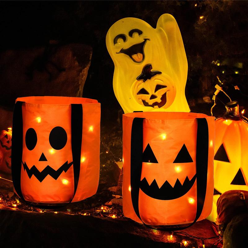 Light-Up Trick-or-Treat Tote Bags