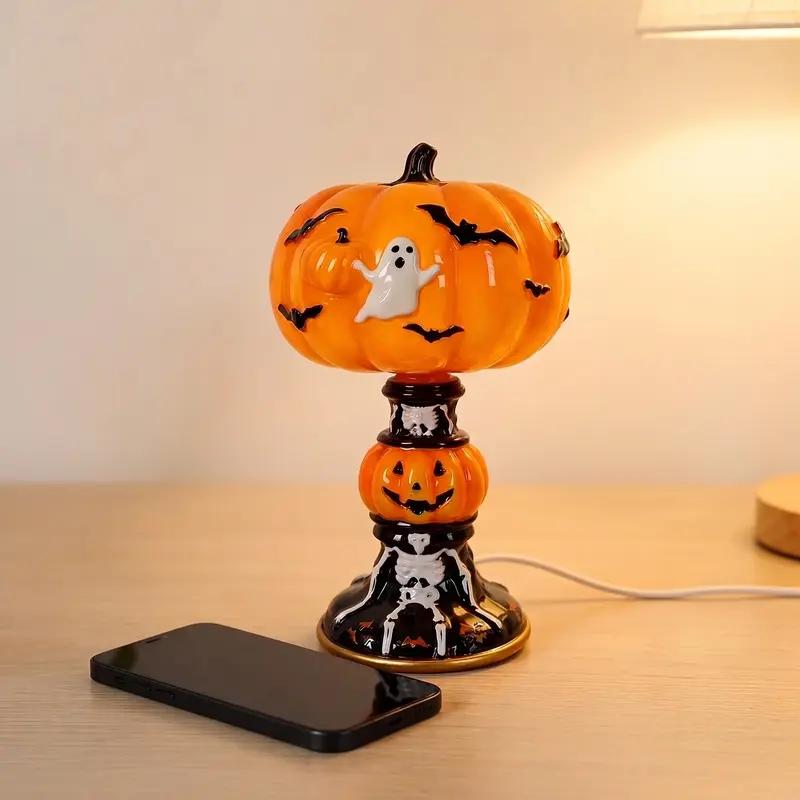 Halloween Stained Glass Lamp