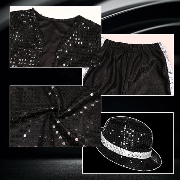 Kids Retro Pop Star Costume Set