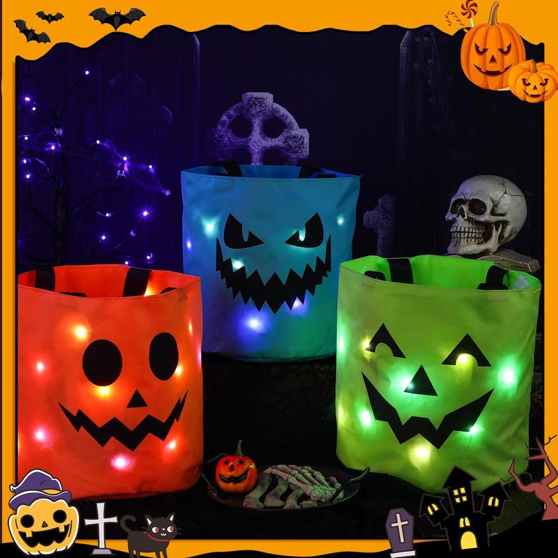 Light-Up Trick-or-Treat Tote Bags