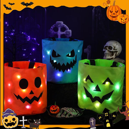 Light-Up Trick-or-Treat Tote Bags