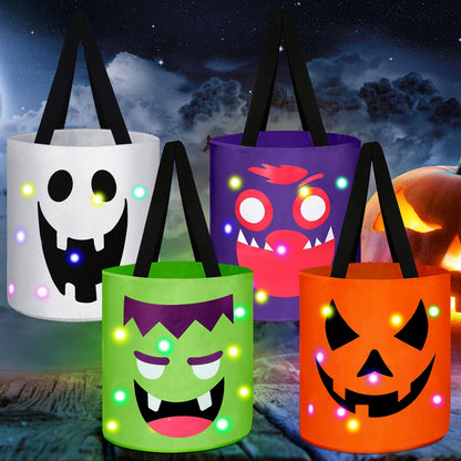 Light-Up Trick-or-Treat Tote Bags