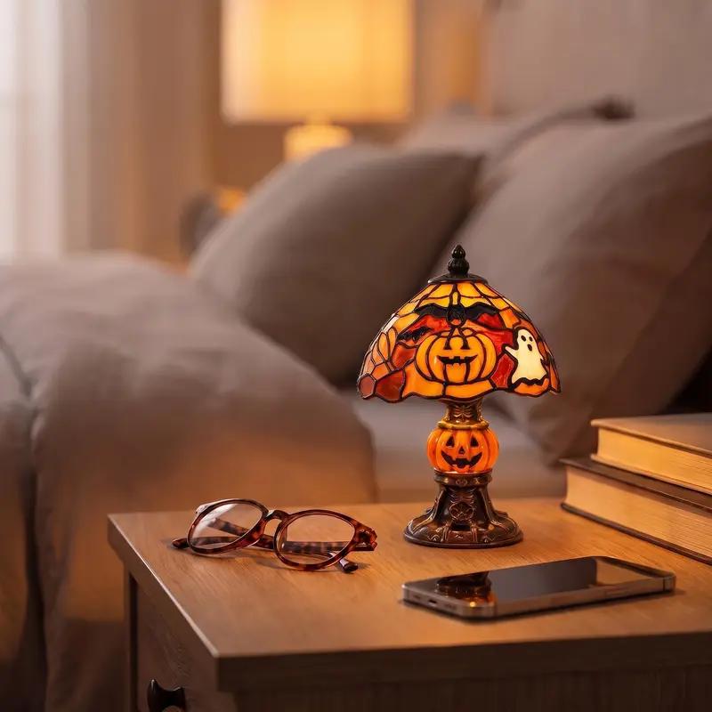 Halloween Stained Glass Lamp
