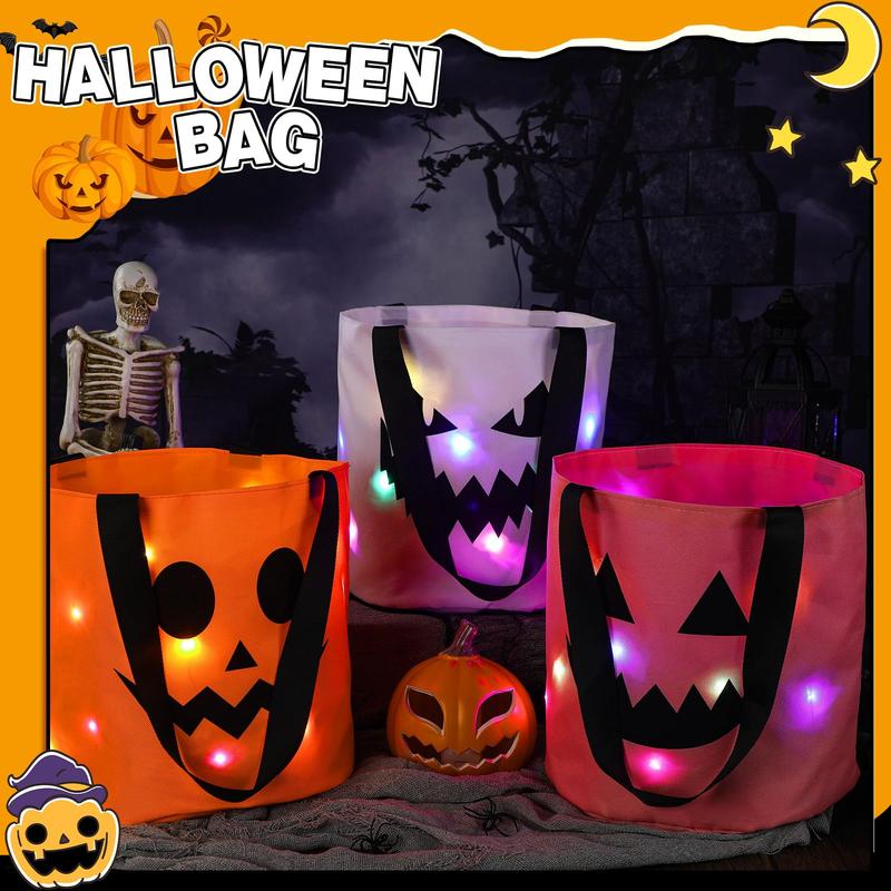 Light-Up Trick-or-Treat Tote Bags