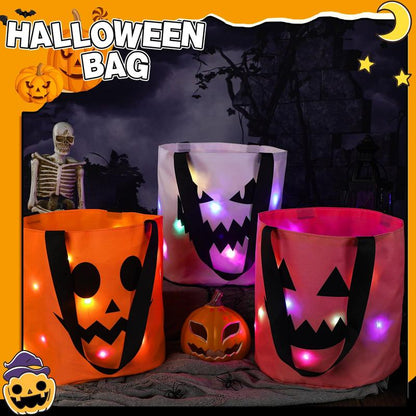 Light-Up Trick-or-Treat Tote Bags