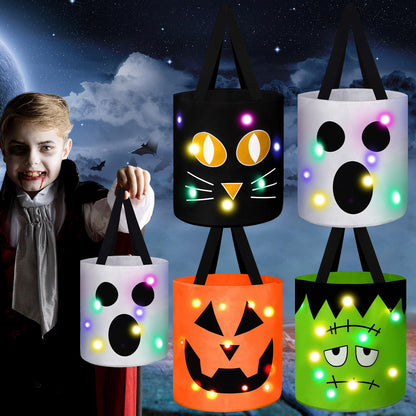 Light-Up Trick-or-Treat Tote Bags