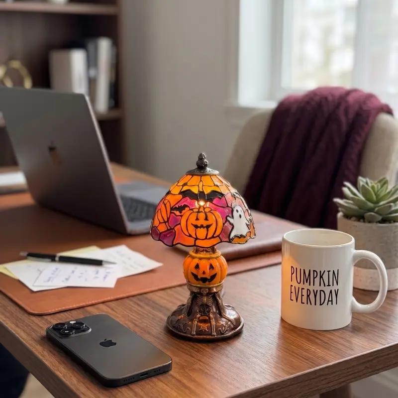 Halloween Stained Glass Lamp