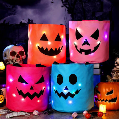 Light-Up Trick-or-Treat Tote Bags