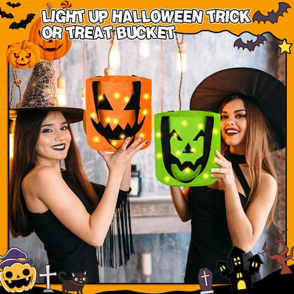 Light-Up Trick-or-Treat Tote Bags
