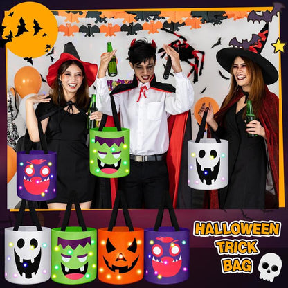 Light-Up Trick-or-Treat Tote Bags